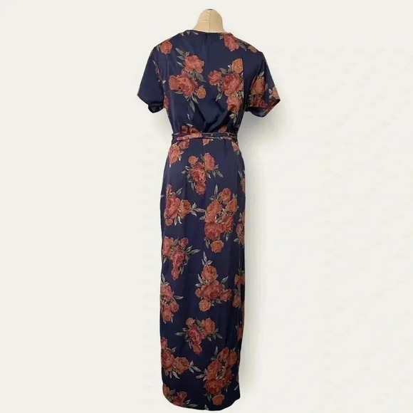 Floral Wrap Maxi Dress - Picture 4 of 9